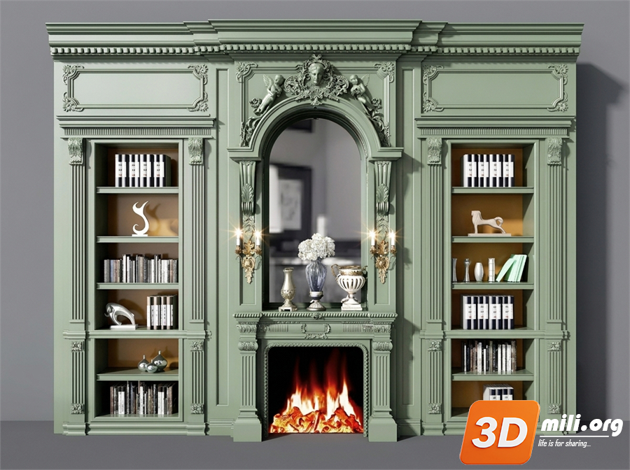 Decorative cabinet Skp Files